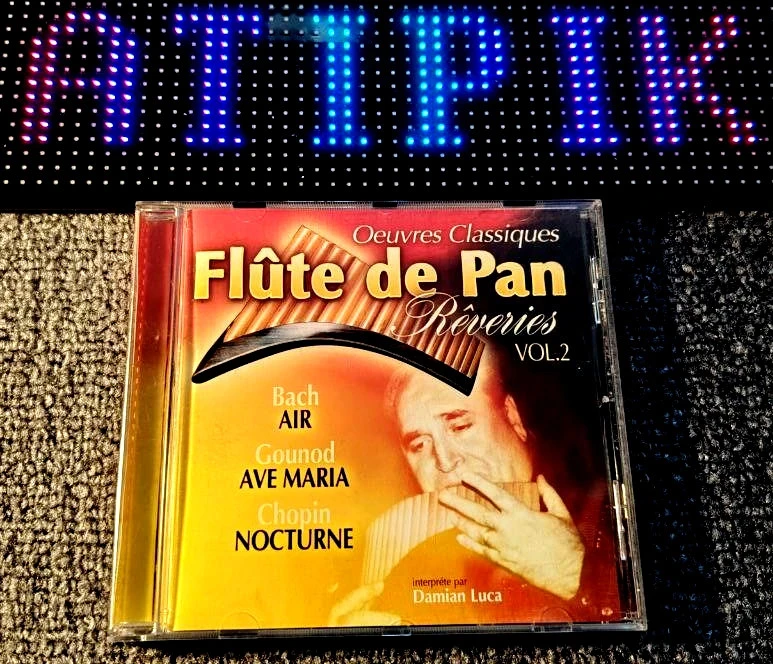 🎵 Damian Luca - Flûte De Pan Rêveries Vol.2 - CD Classique - 17 Titres 💕
